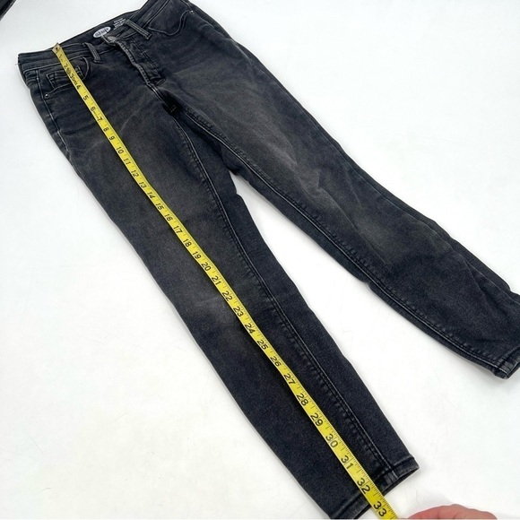 OLD NAVY Woman's Rockstar Black Denim Super Skinny Jeans Size 0 Petite - Picture 8 of 11